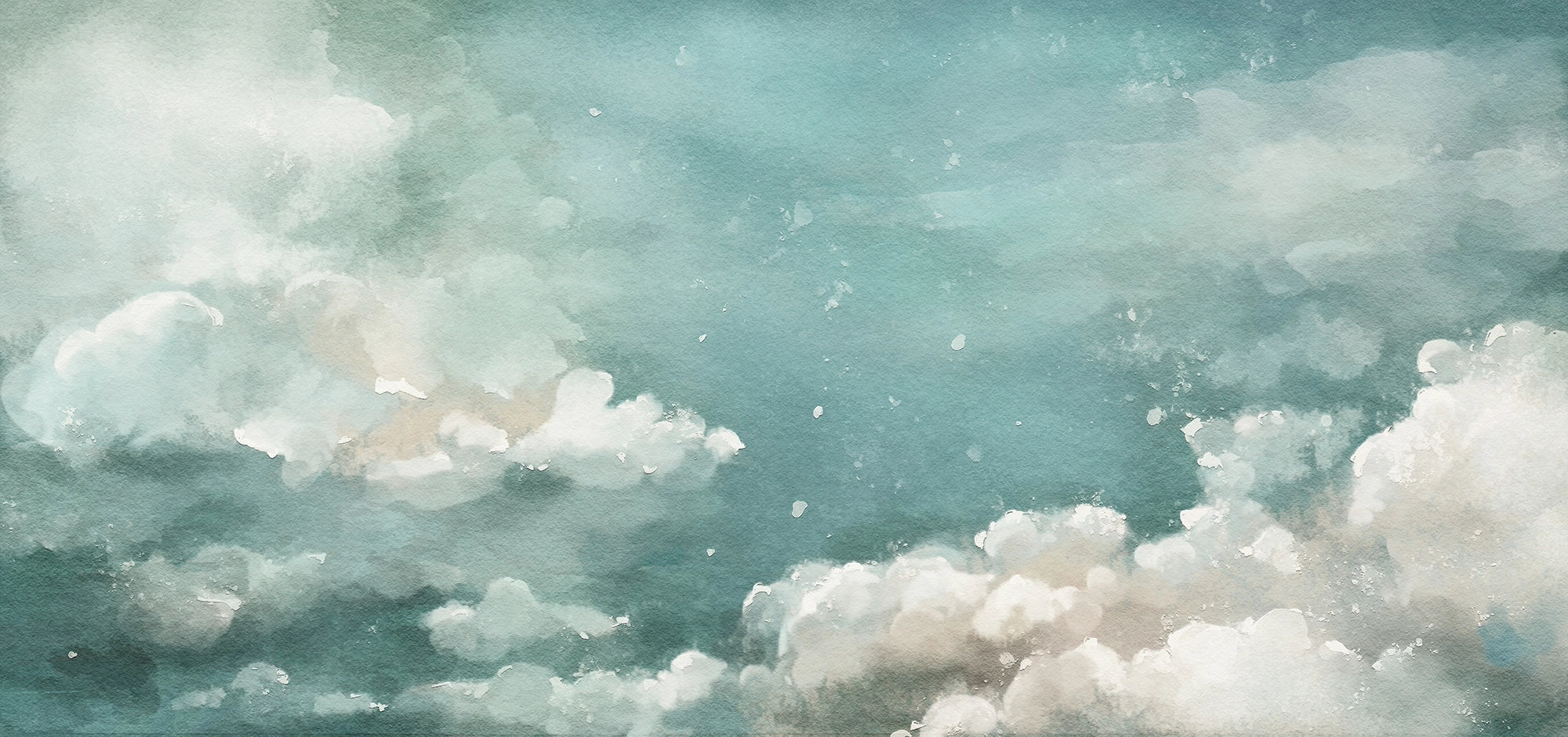 Watercolor cloud wallpaper