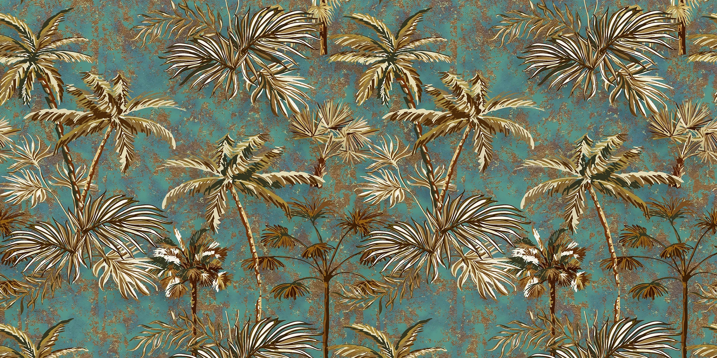 Trendy wallpaper Palmier Cubana