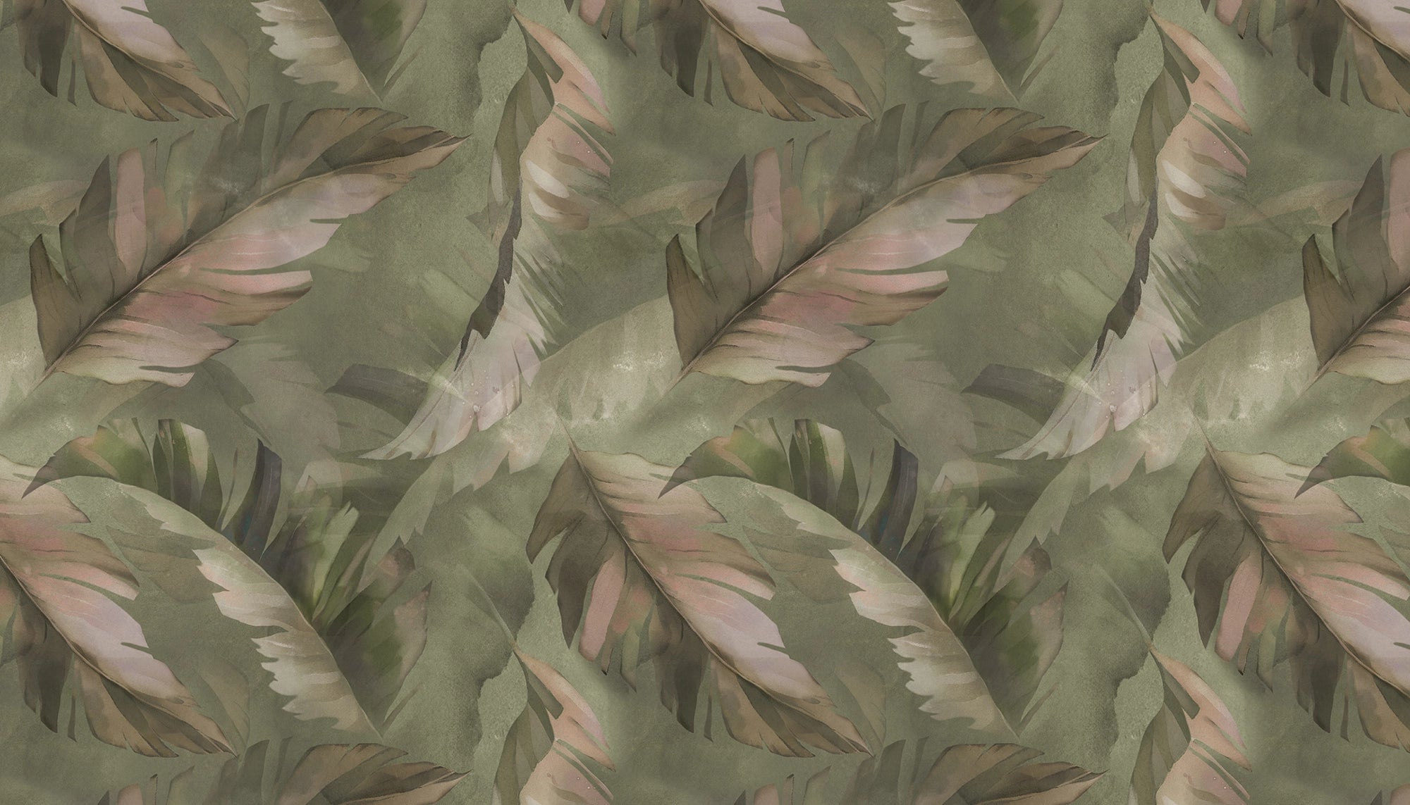 Exotic leaf wall tapestry