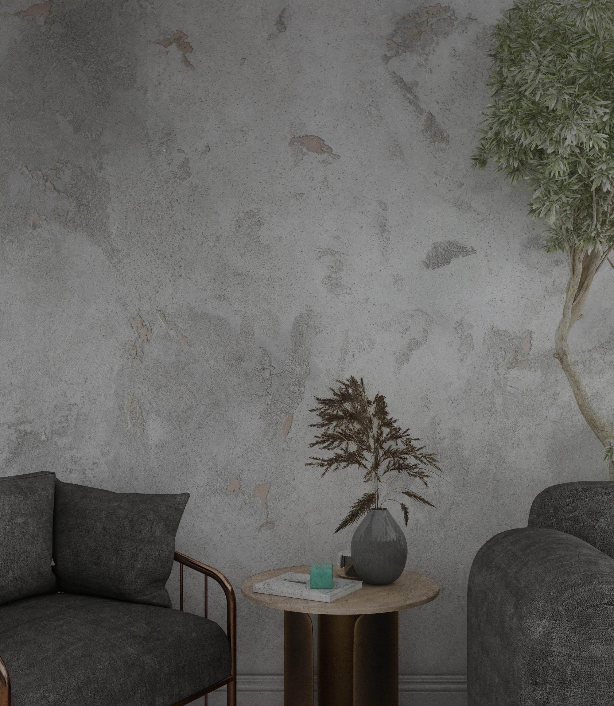 Damaged concrete wallpaper