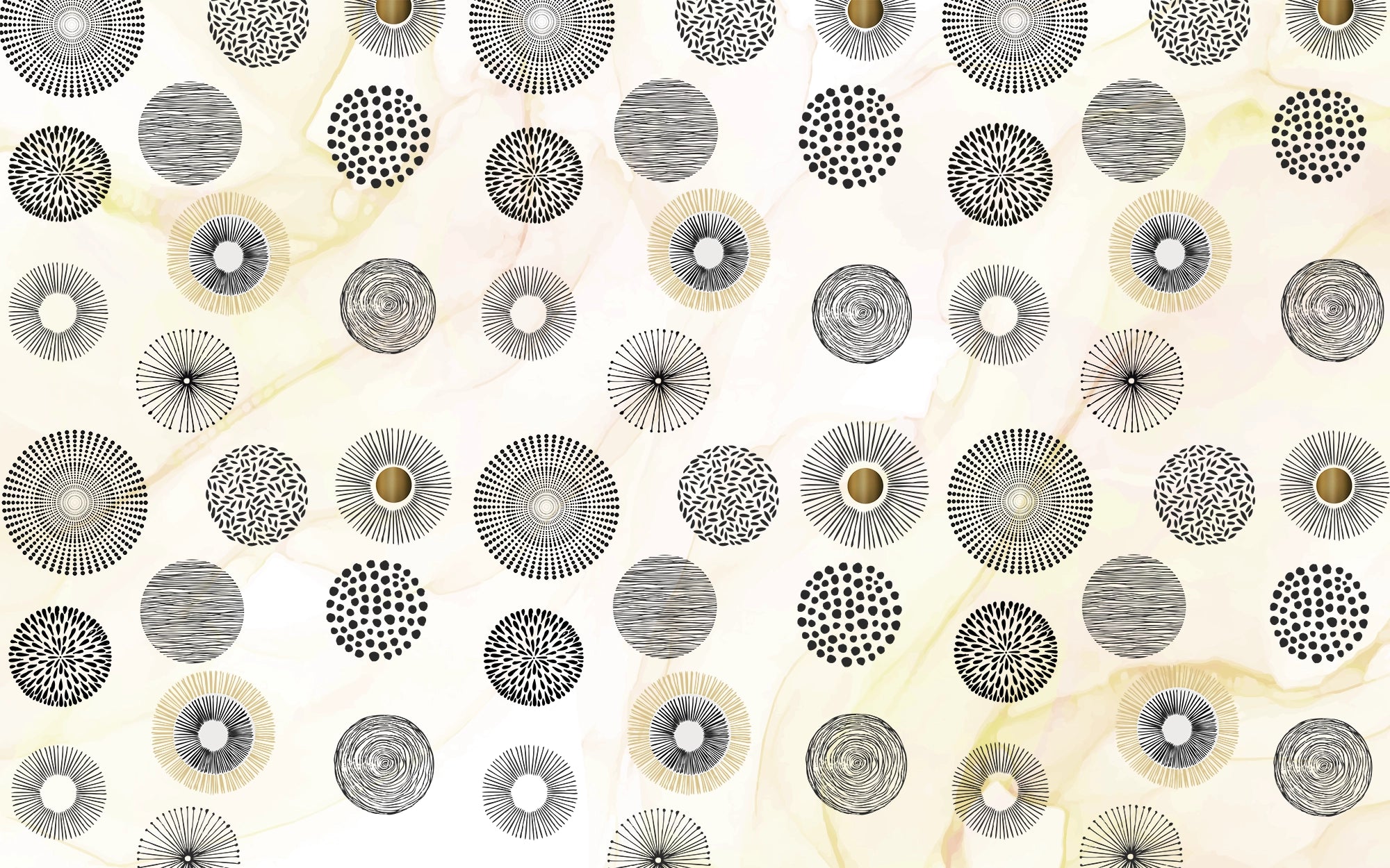 Abstract round shapes wallpaper