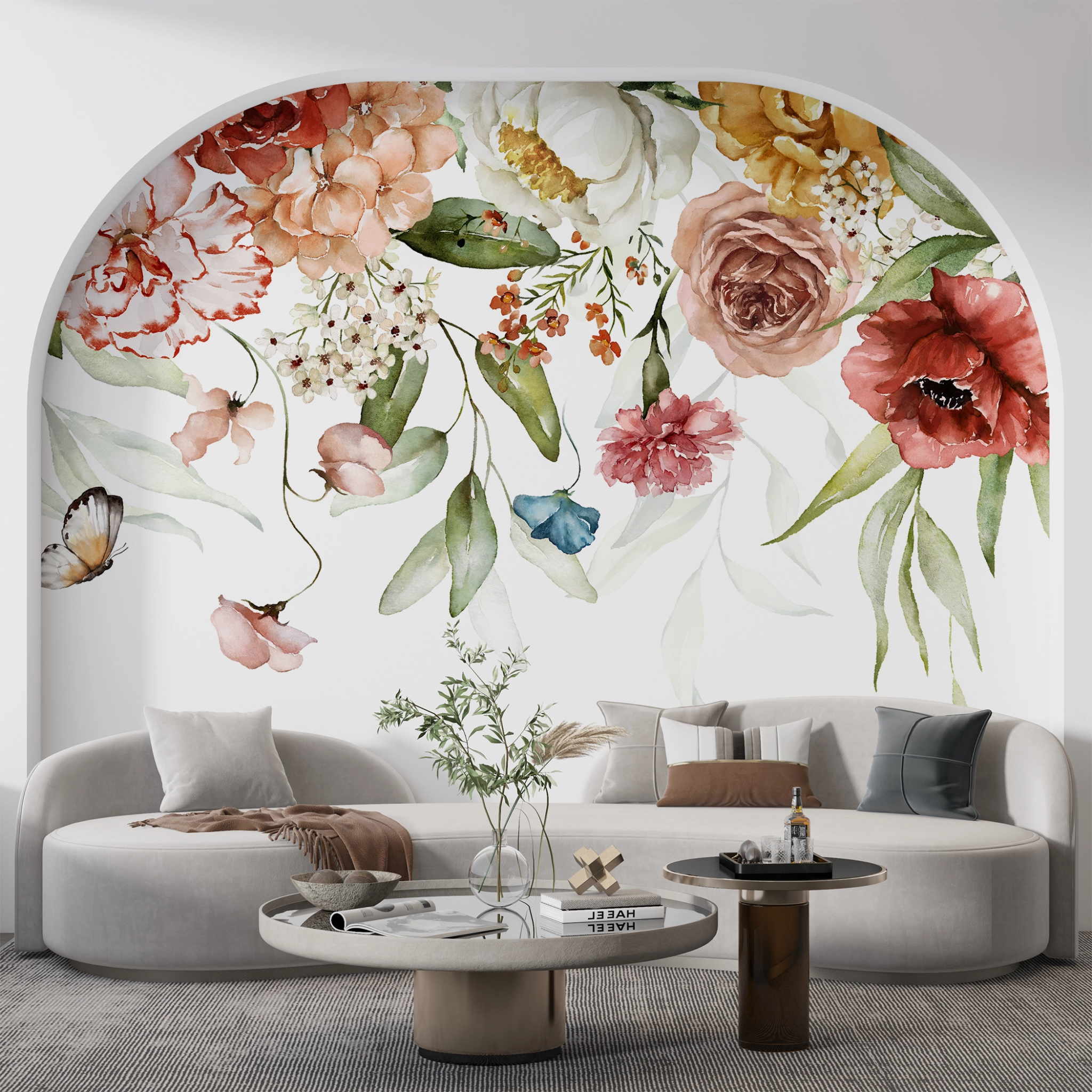 Papier peint Jardin de Fleurs - Kam & Leon