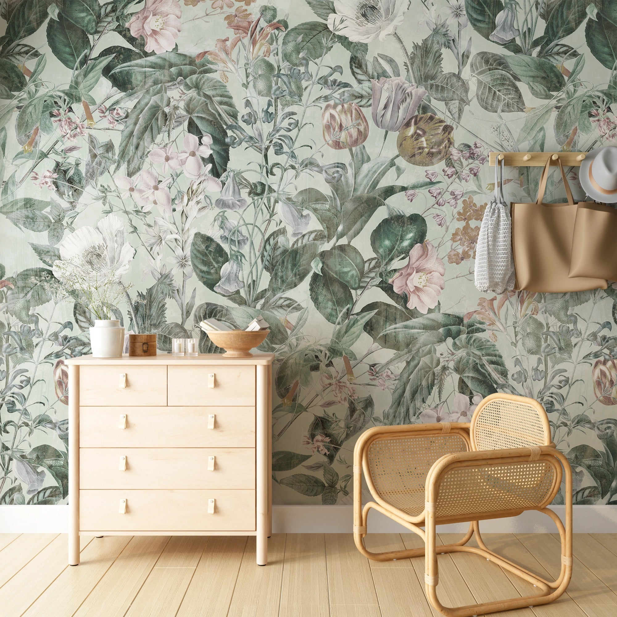 Papier Peint Jardin Vintage - Kam & Leon