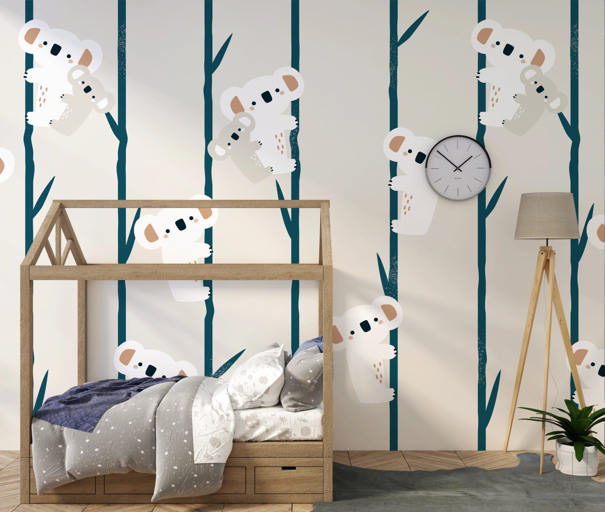 Papier Peint Koala Chambre d'Enfant - Kam et Léon