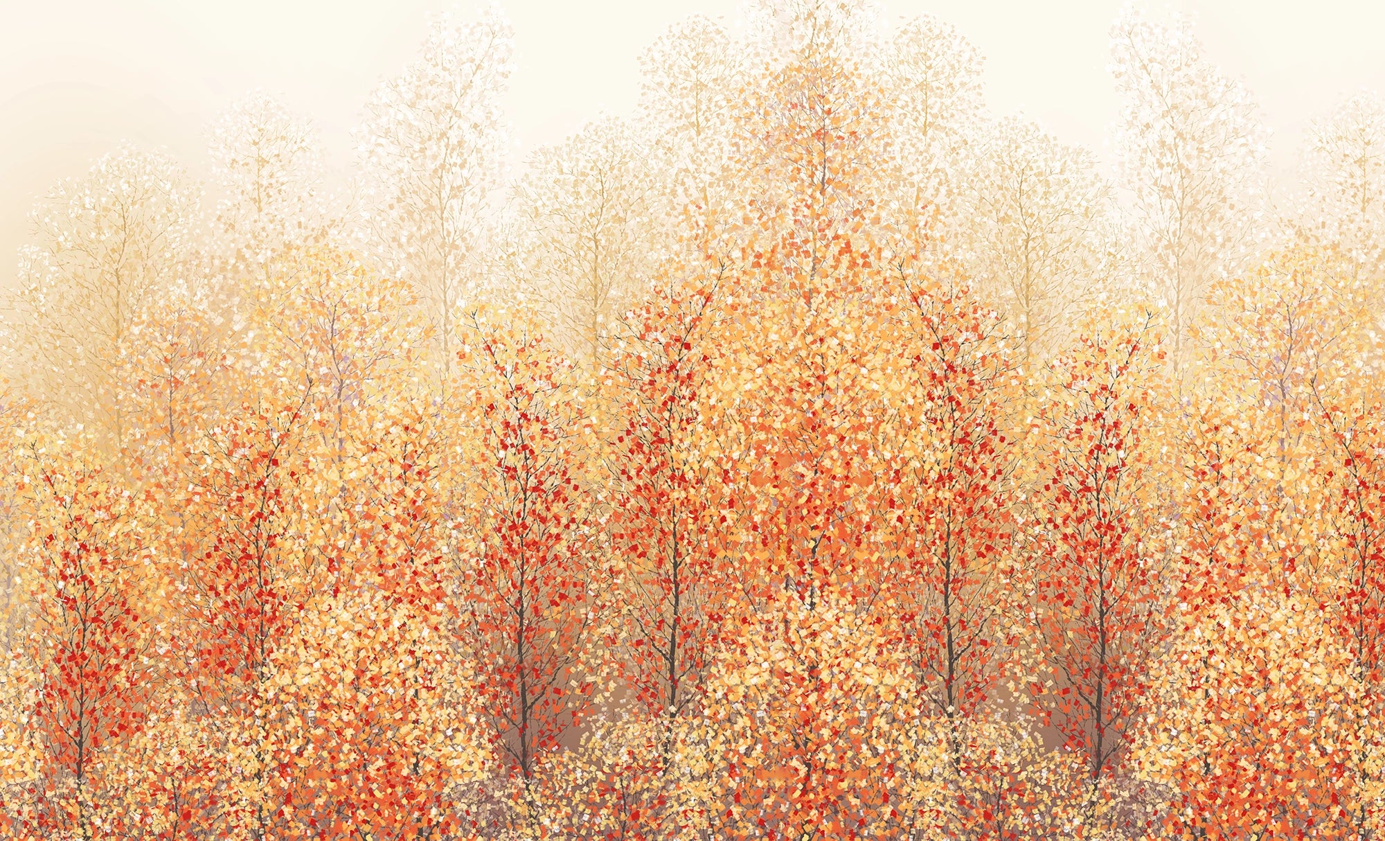 Autumn Forest Panoramic Wallpaper