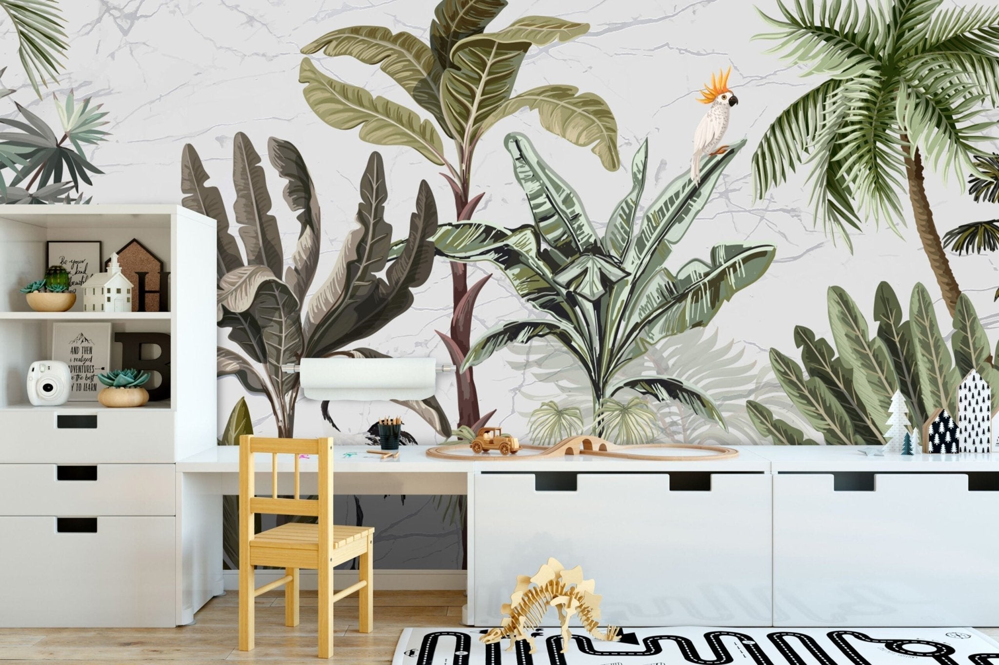 Papier peint panoramique plantes tropicales - Kam & Leon