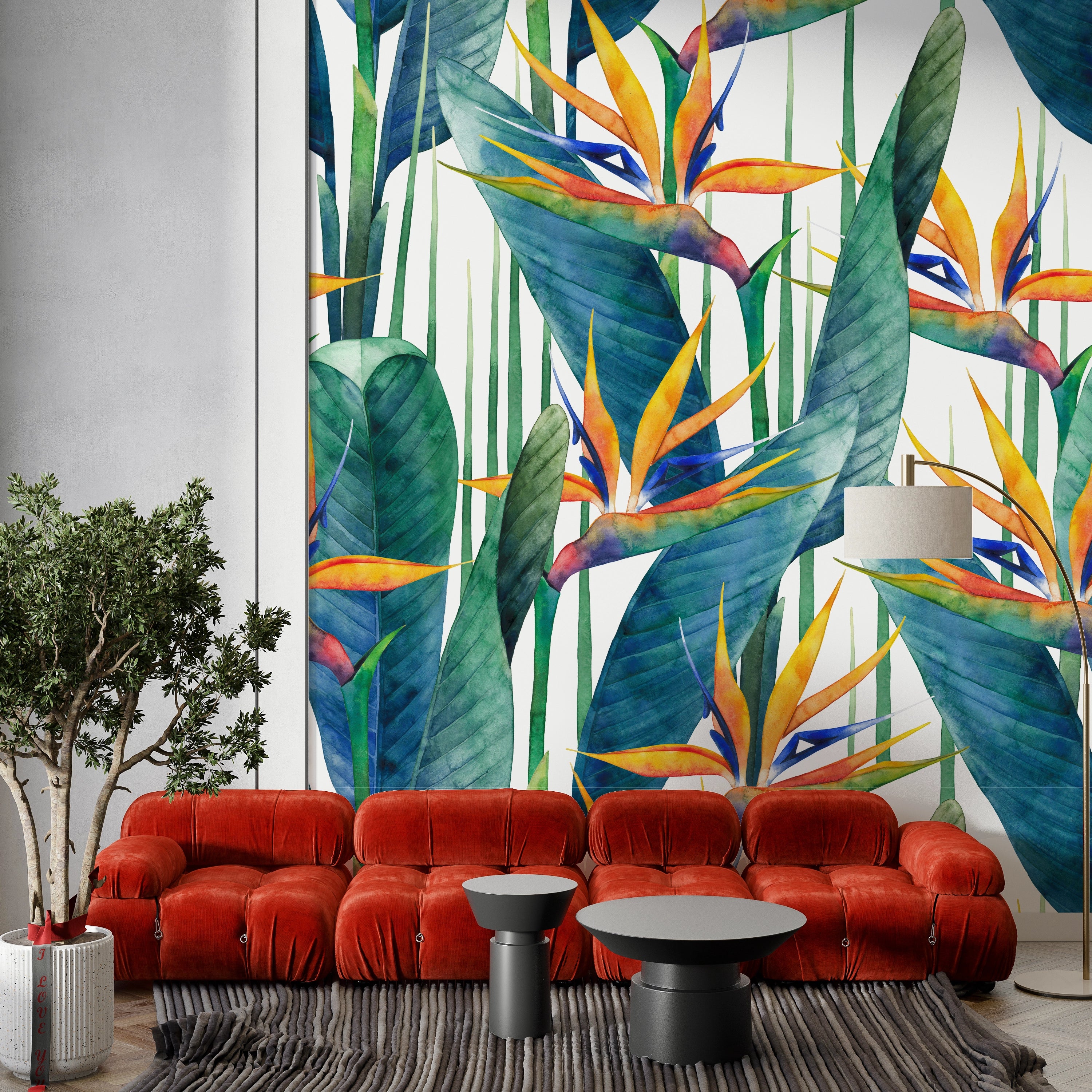 Papier peint Tendance strelitzia