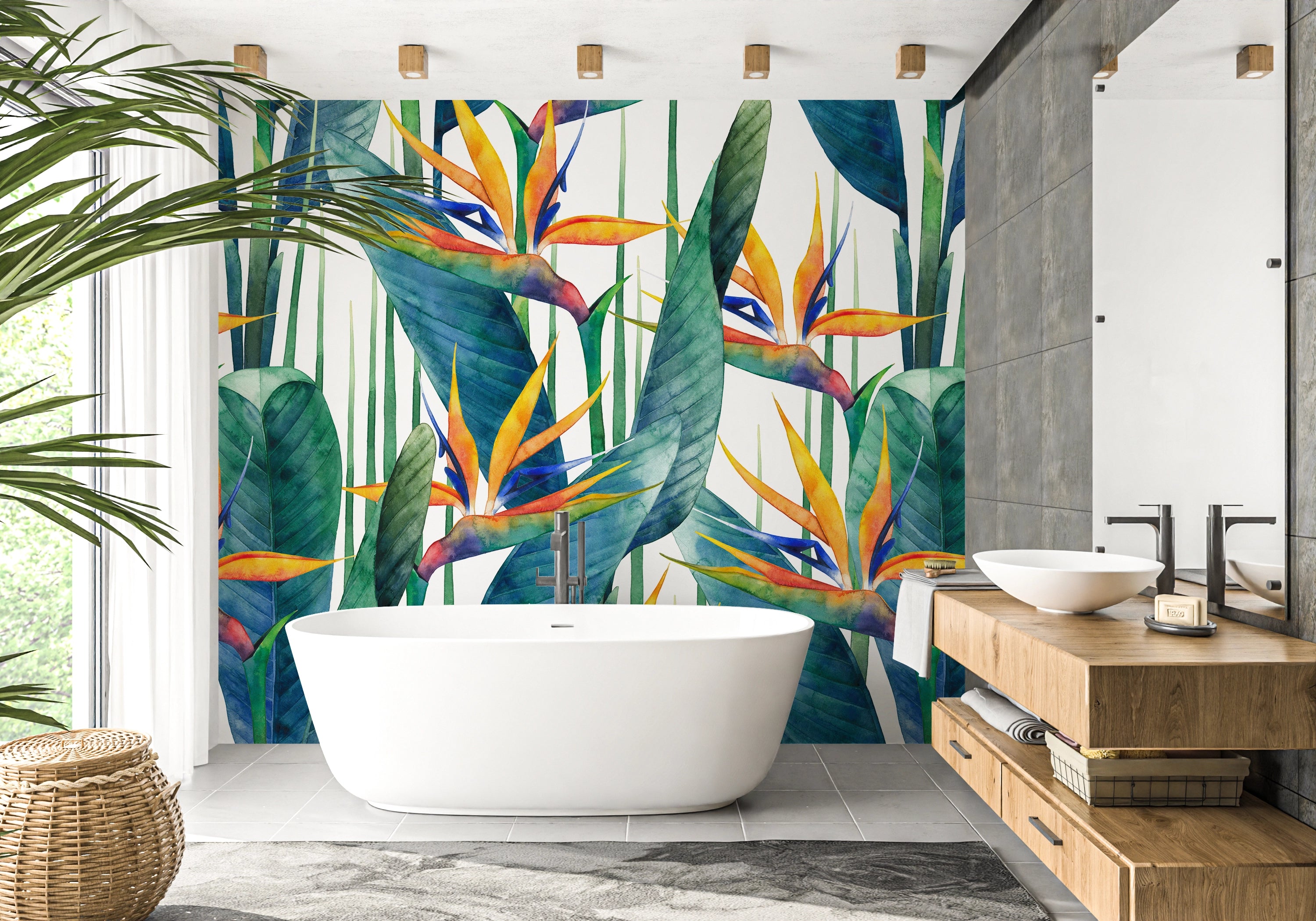 Papier peint Tendance strelitzia