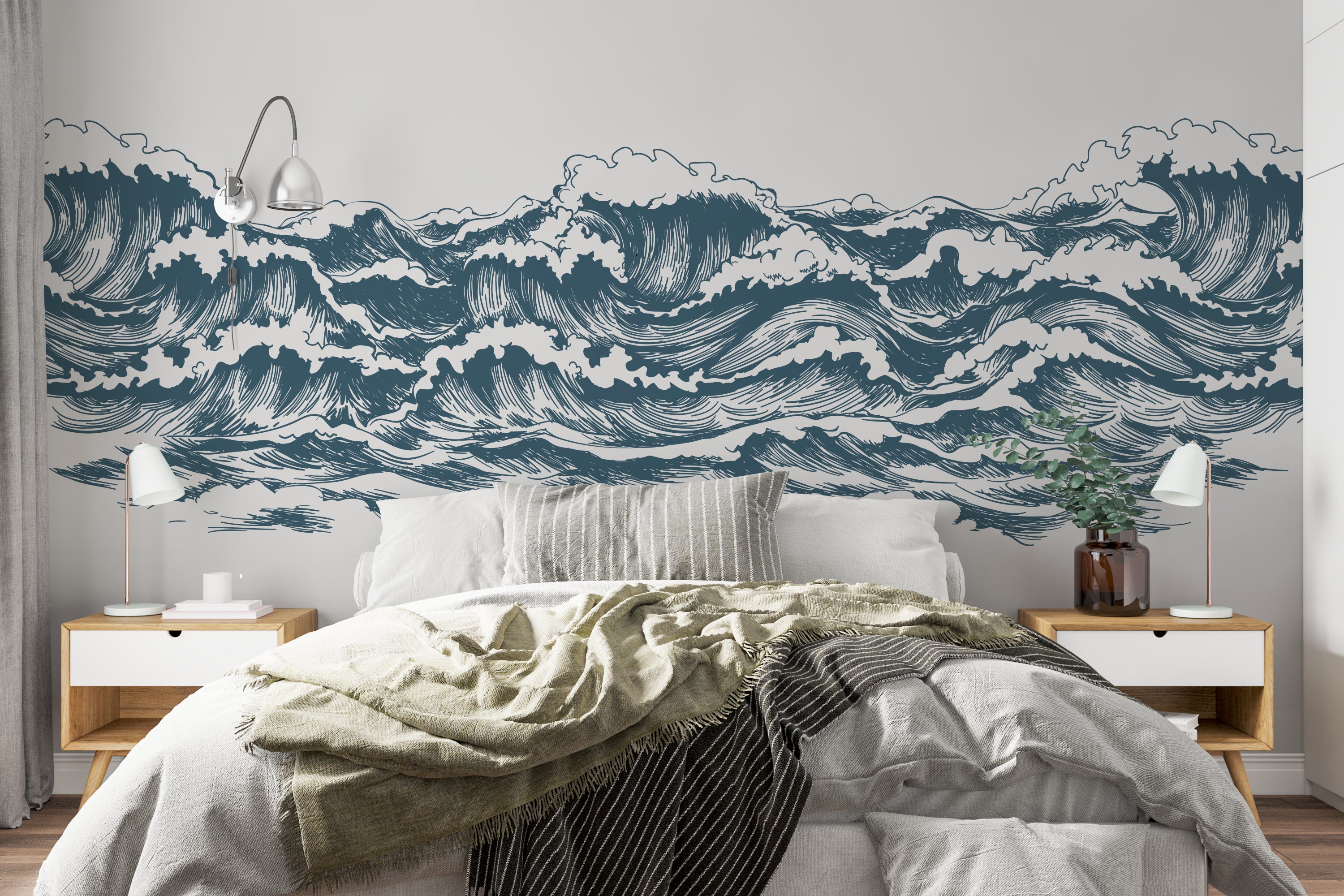 Papier Peint Vagues Ondoyantes