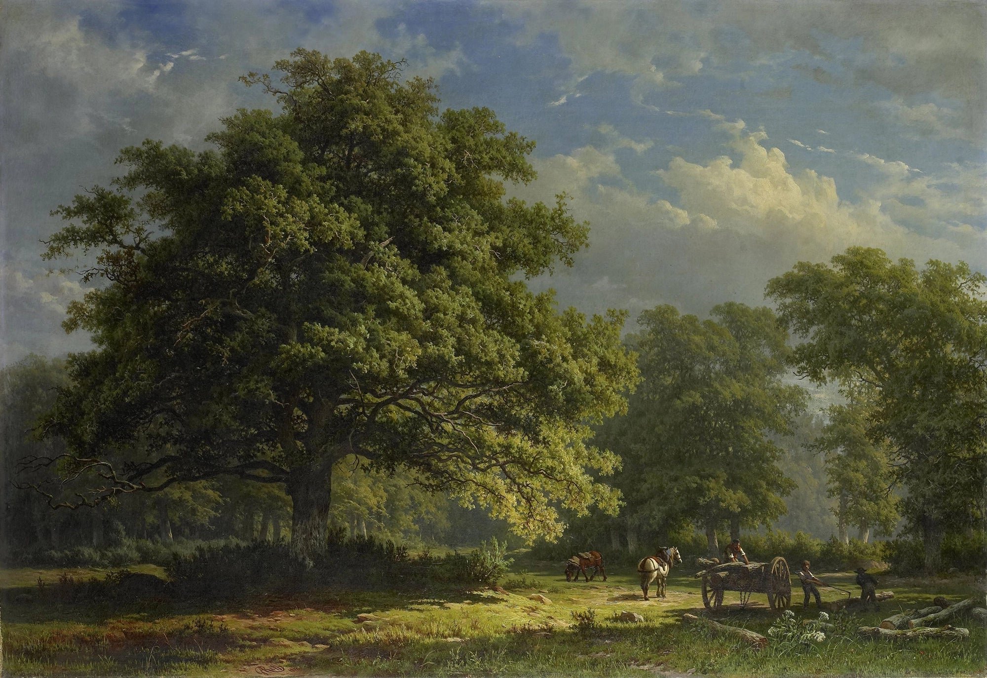 Papier peint vue sur la forêt de Bentheim George Andries Roth - Kam et Léon