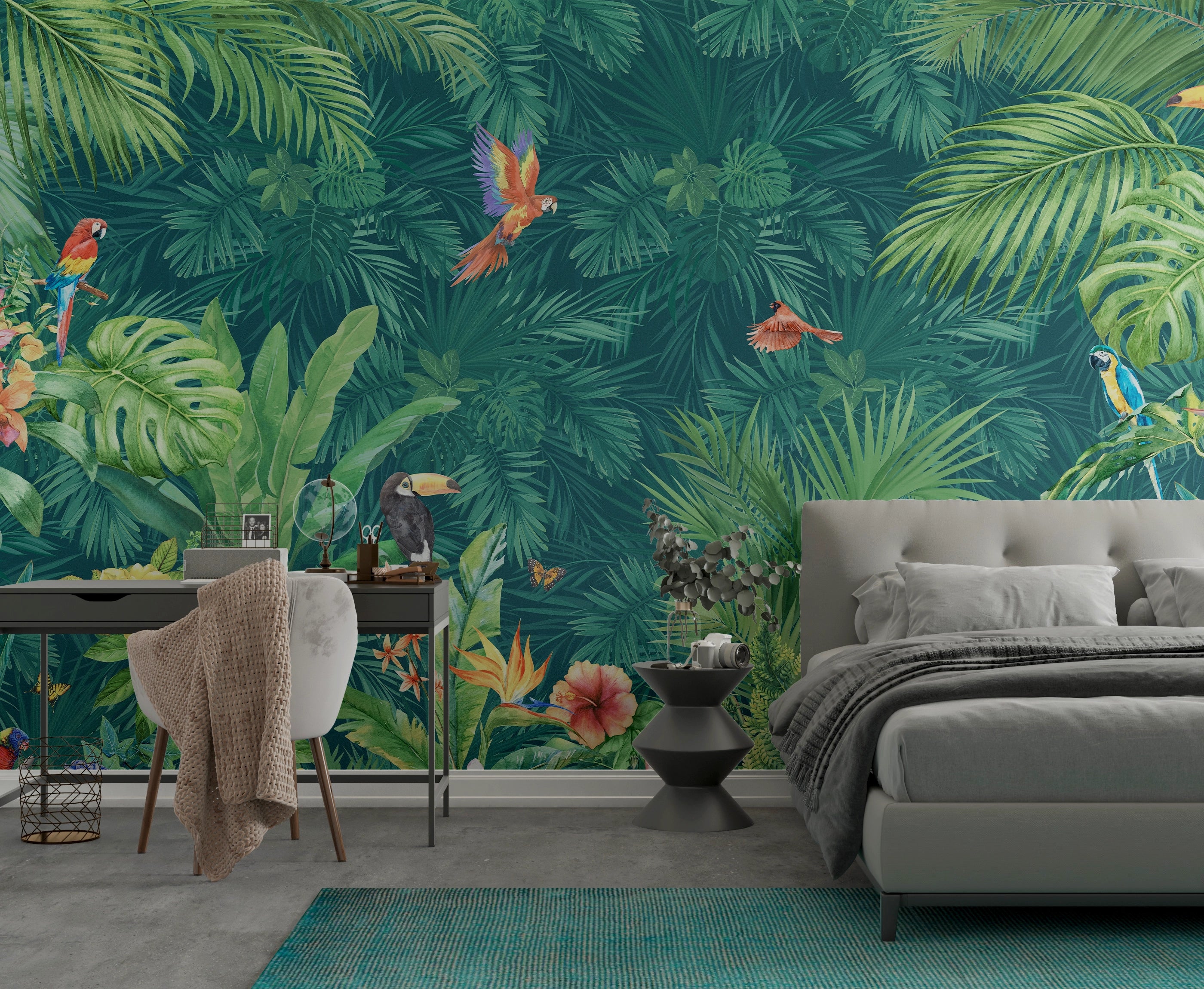 Tropical wall tapestry