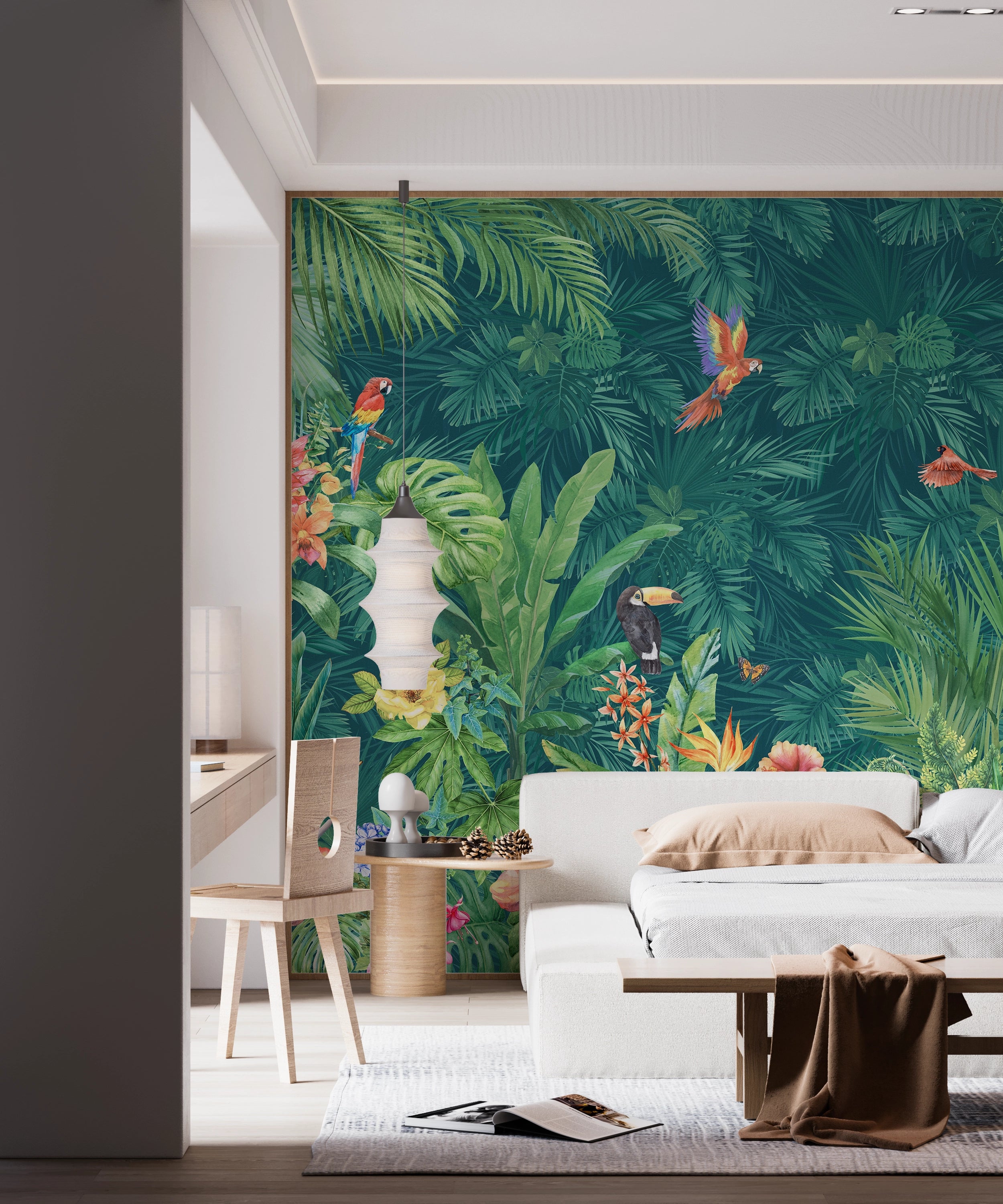 Tropical wall tapestry